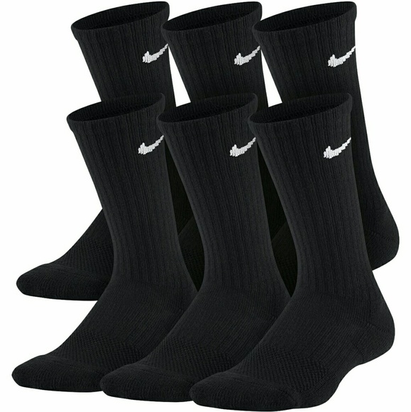 Women\u0027s Nike Crew Socks 6 Pairs, 9_12 Shoe Size NWT